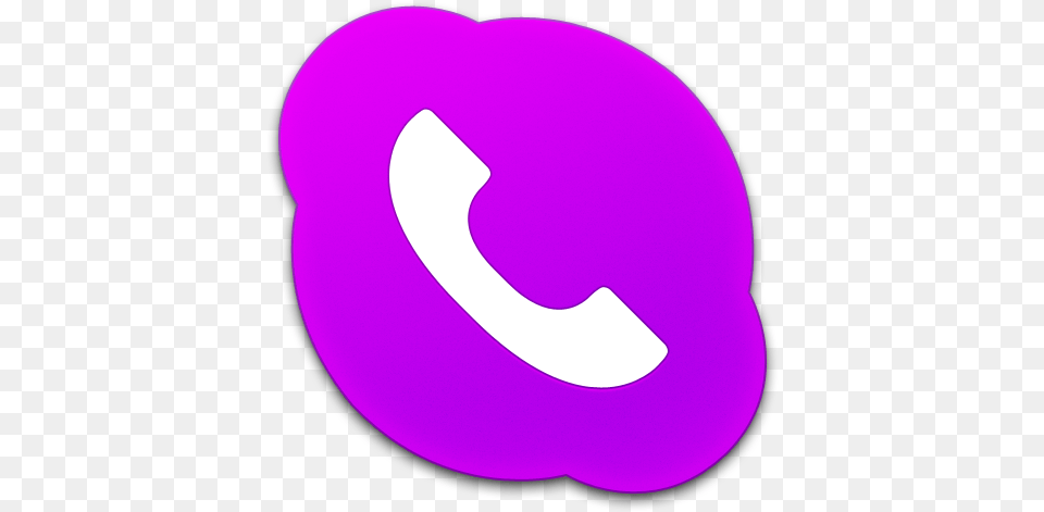 Skype Phone Purple Icon Dot, Astronomy, Moon, Nature, Night Free Png Download