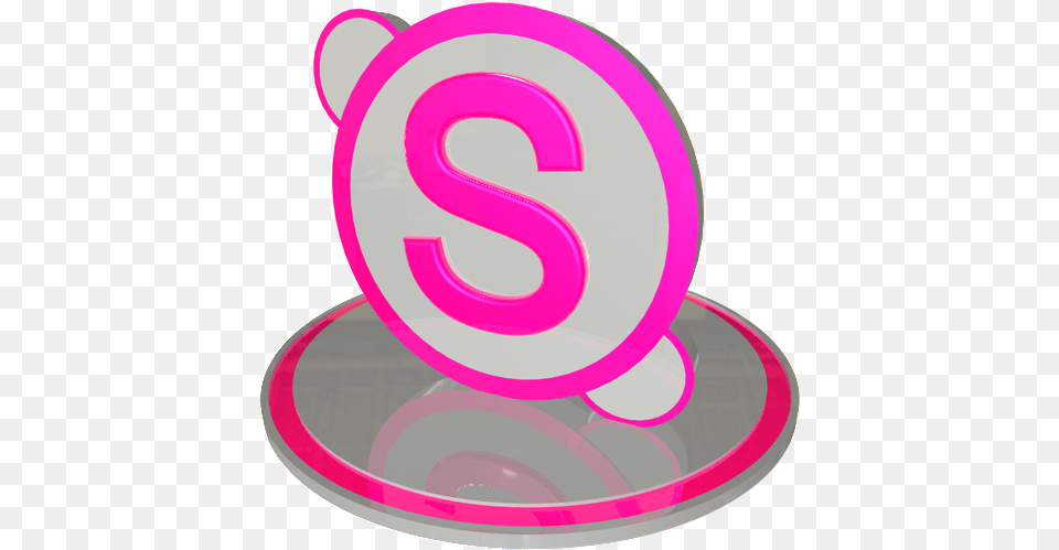 Skype Pink Icon White And Pink Icons On Language, Symbol, Text, Number, Tape Free Transparent Png
