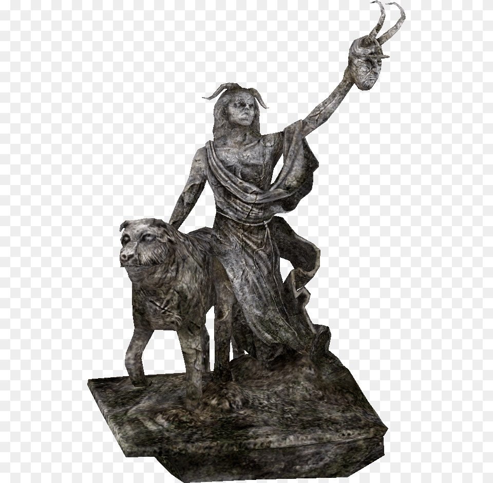 Skyrim Clavicus Vile Statue, Art, Bronze, Archaeology, Adult Png Image
