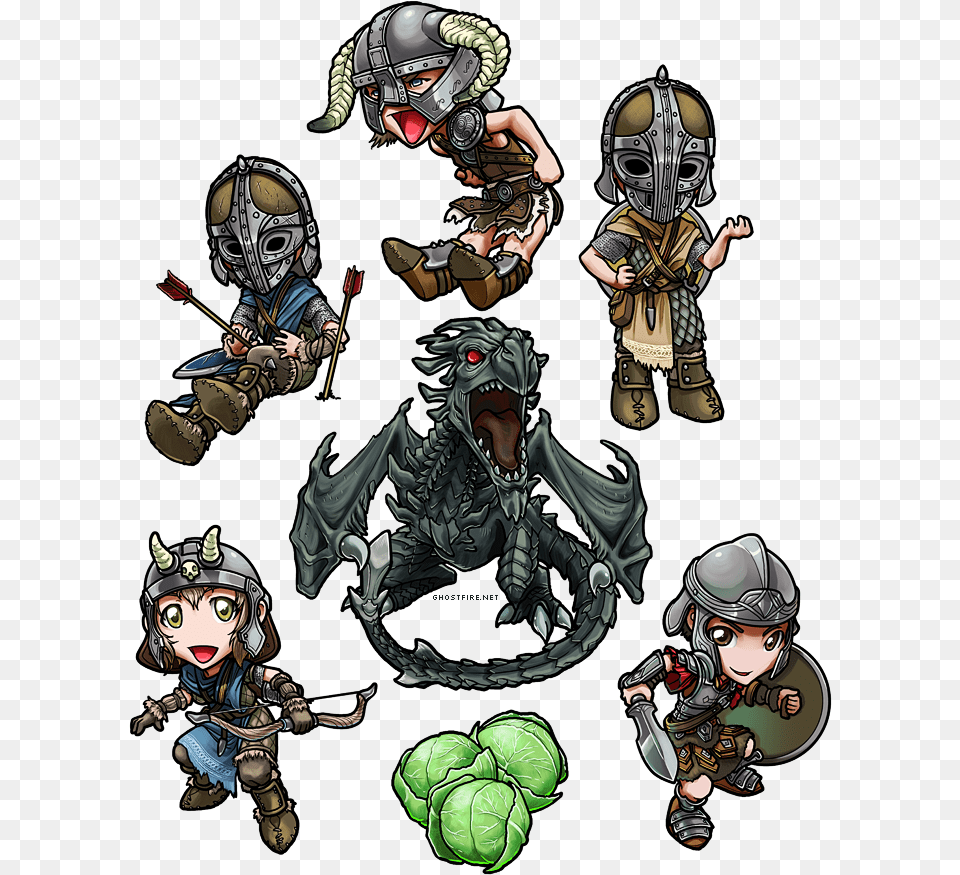 Skyrim Dragon, Baby, Person, Helmet, Arrow Png Image