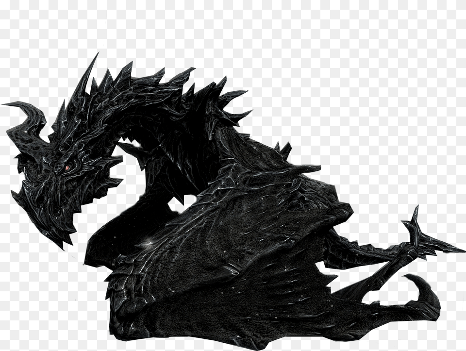 Skyrim Dragon Concept Art, Person Free Png Download