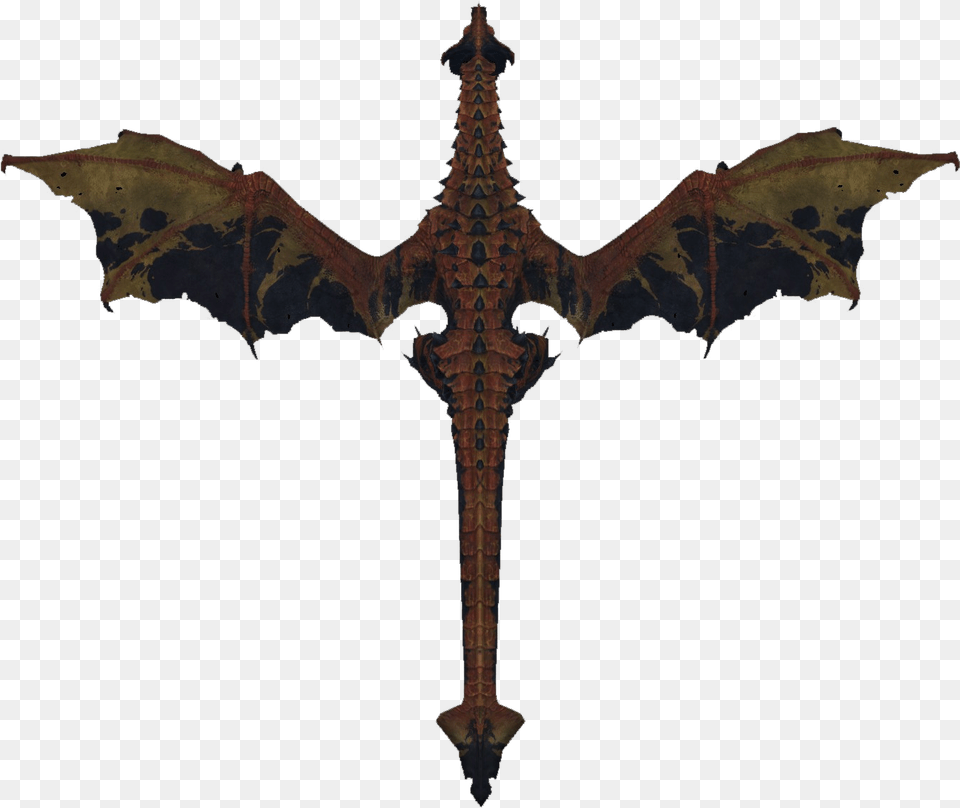Skyrim Dragon Top View, Blade, Dagger, Knife, Weapon Free Transparent Png