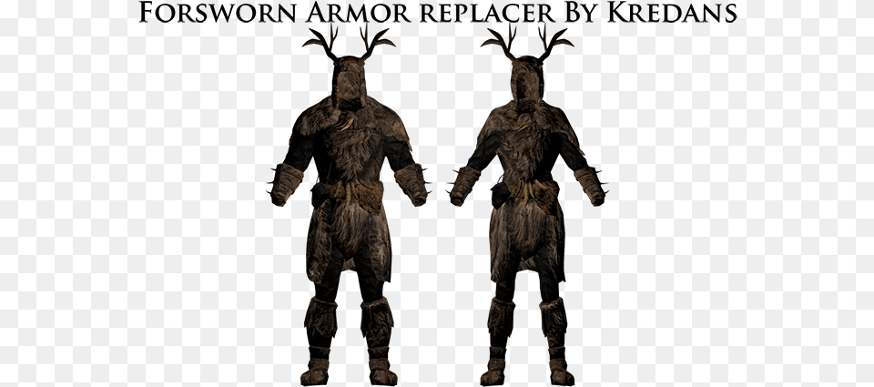 Skyrim Forsworn Armor Redux, Adult, Male, Man, Person Png