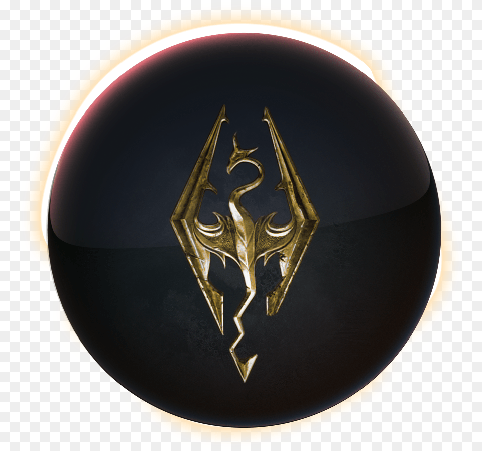 Skyrim Icon Elder Scrolls Skyrim, Logo, Helmet, Symbol, Weapon Png