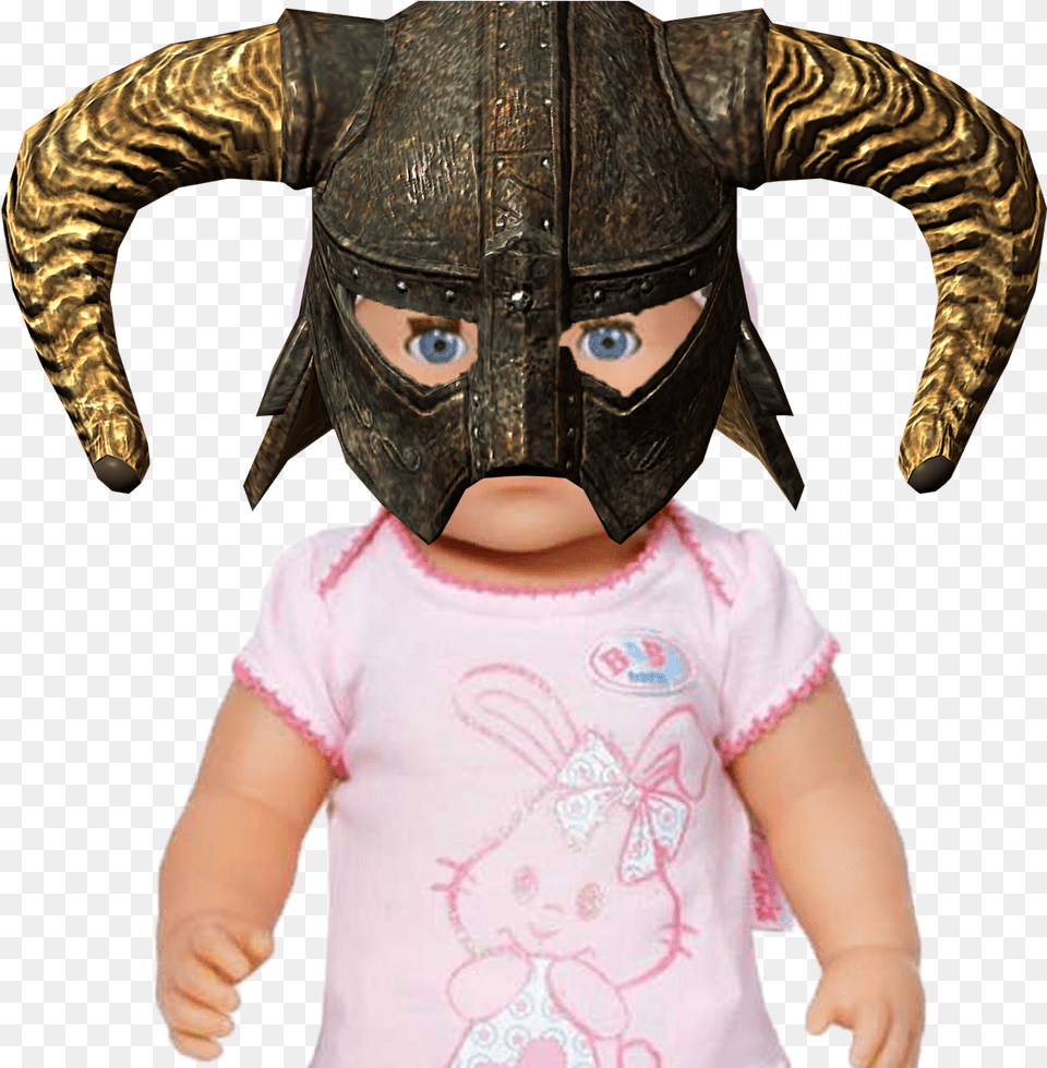 Skyrim Iron Helmet, Baby, Person, Doll, Toy Free Transparent Png