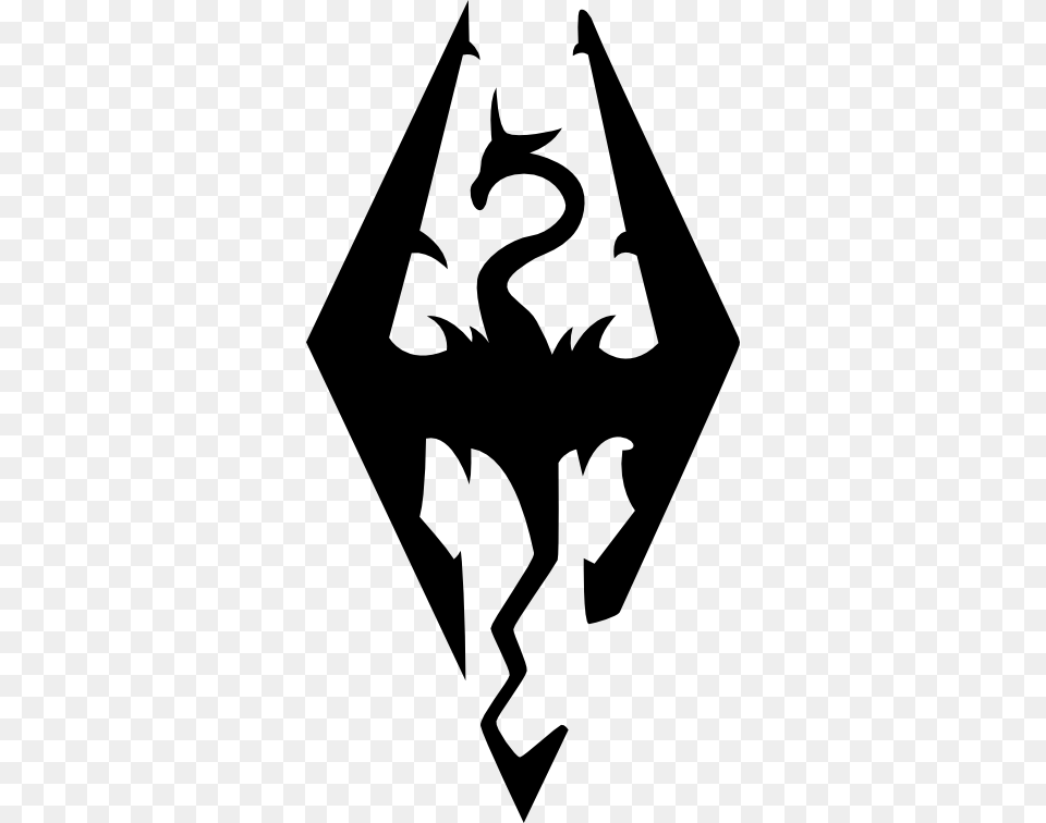 Skyrim Logo, Stencil, Symbol, Adult, Bride Png Image