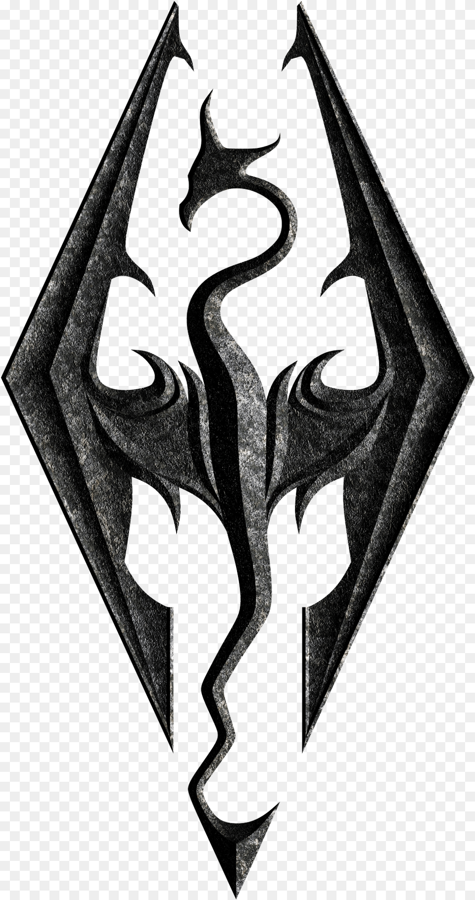 Skyrim Logo Skyrim Imperial Symbol, Animal, Dinosaur, Reptile, Batman Logo Free Transparent Png