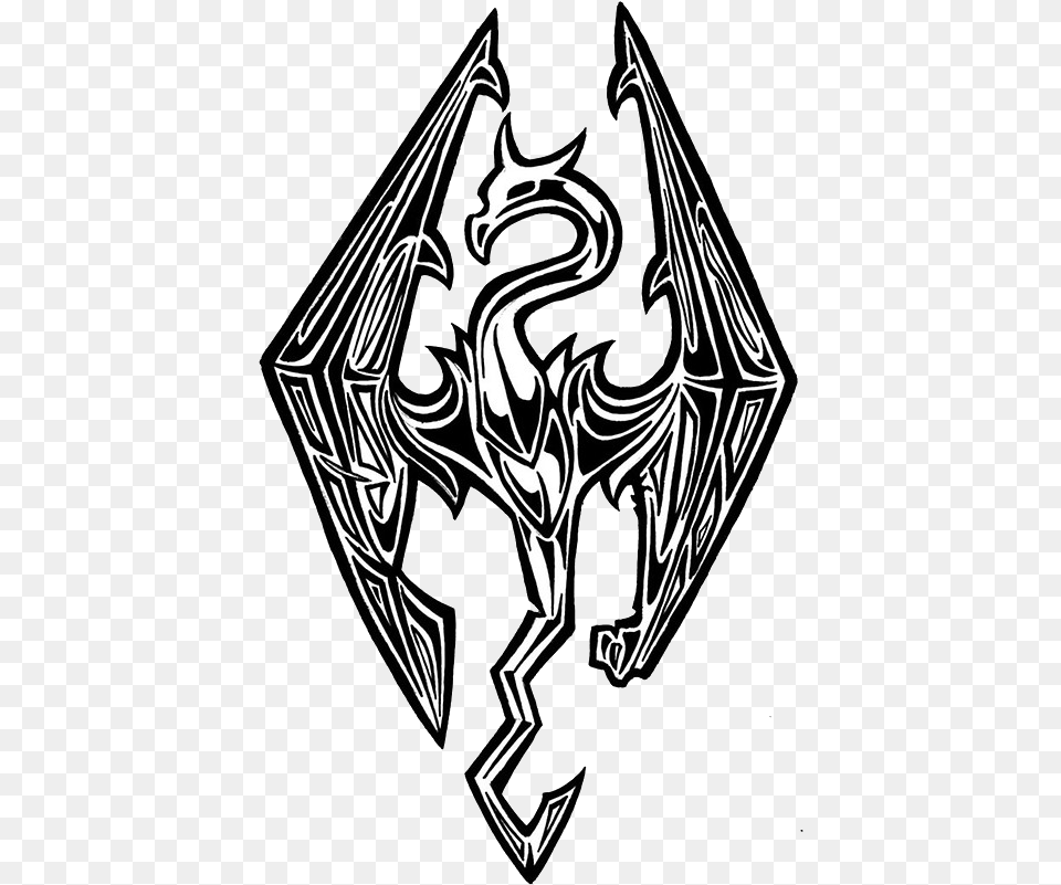 Skyrim Logo Video Skyrim Elder Scrolls Logo, Emblem, Symbol Png