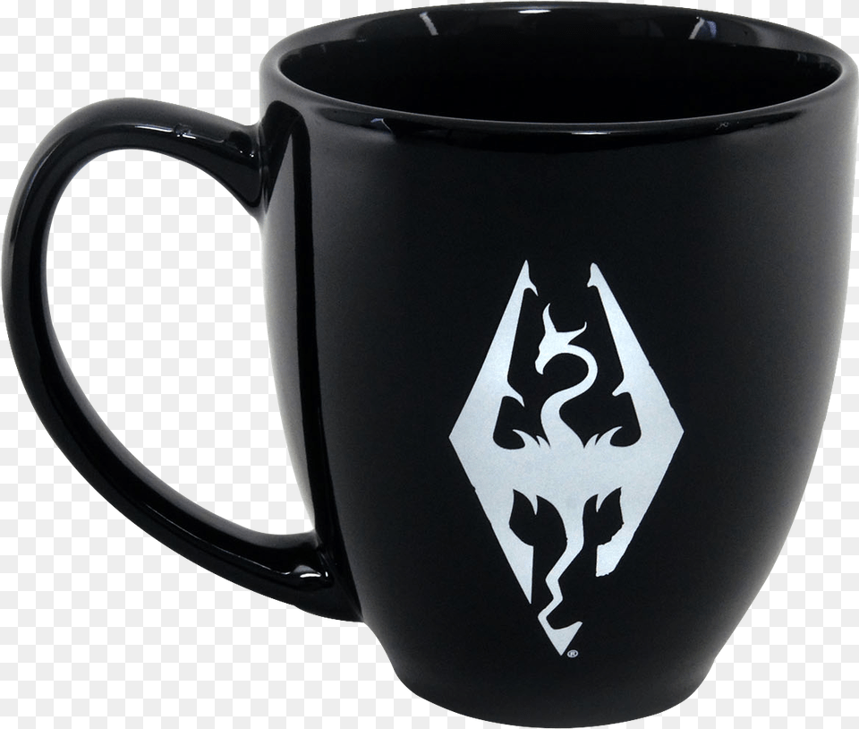 Skyrim Mug Dragon Skyrim Oversize Mug Size, Cup, Beverage, Coffee, Coffee Cup Free Png Download