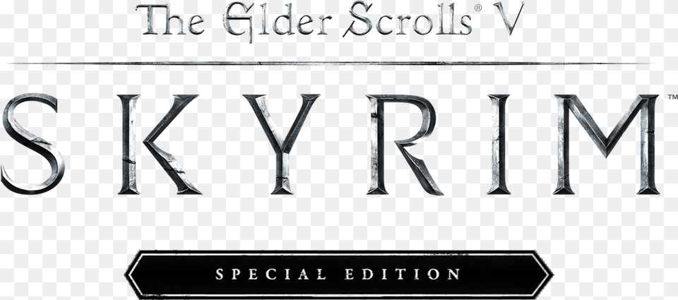 Skyrim Special Edition Logo Elder Scrolls V Skyrim Special Edition Logo, Book, Publication, Text, Alphabet Png Image