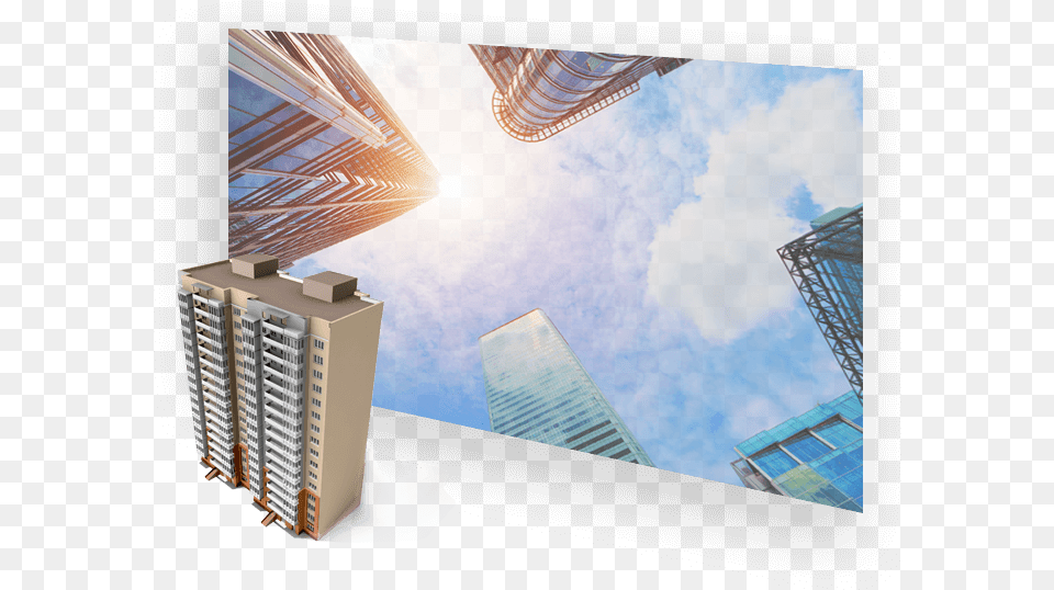 Skyscraper, Urban, Metropolis, Housing, High Rise Png Image