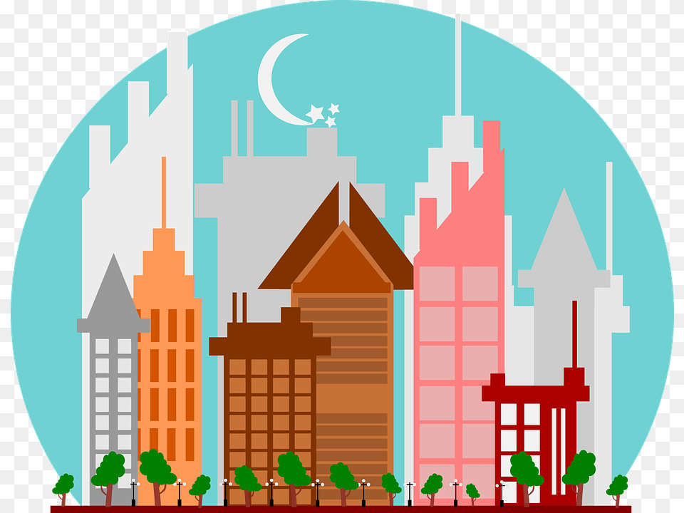 Skyscraper, City, Neighborhood, Urban, Architecture Free Png Download