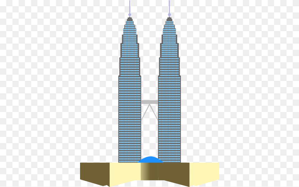 Skyscraper Clipart Architecture Building Twin Towers Malaysia Clipart, City, High Rise, Urban, Tower Png Image
