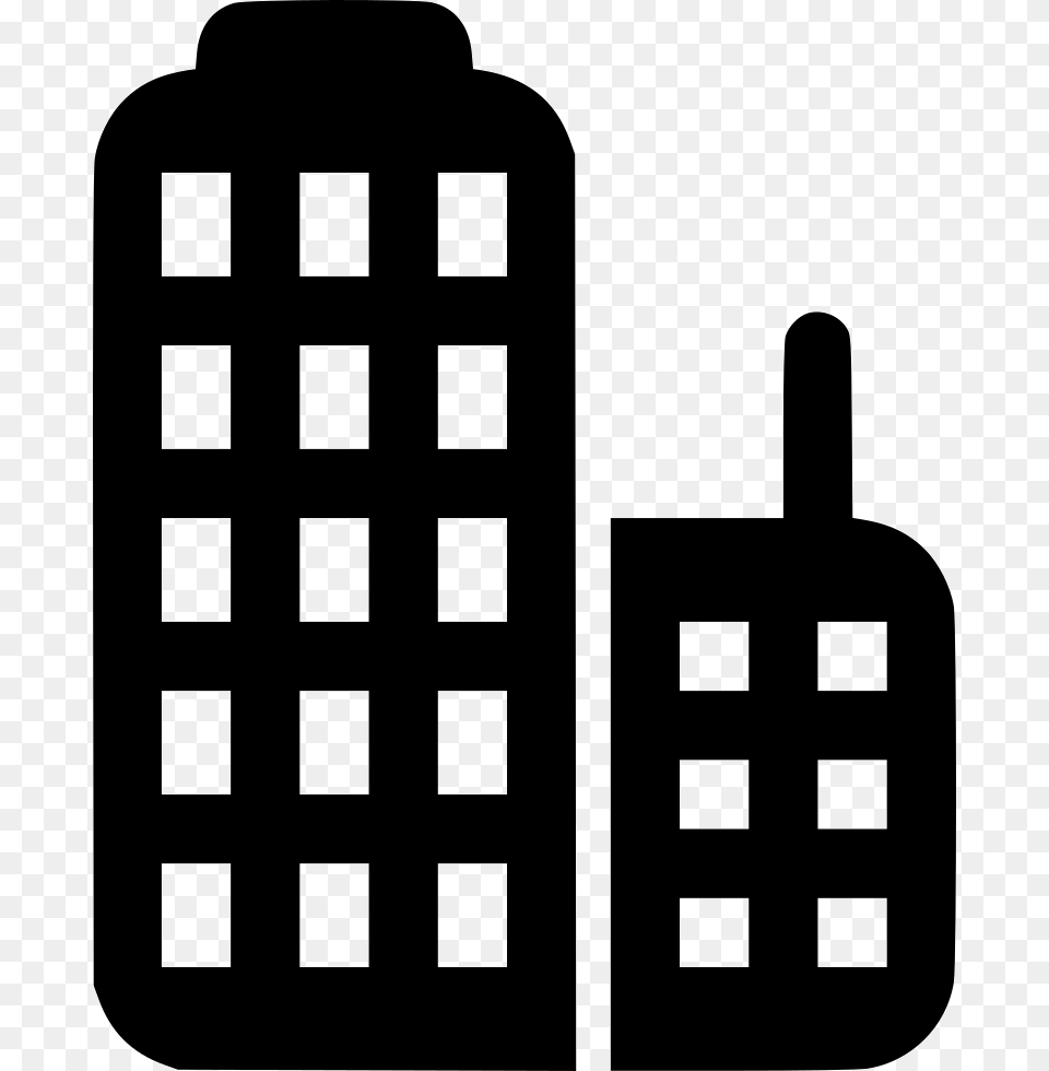 Skyscraper Icon, Electronics, Phone, Mobile Phone, Stencil Free Png Download