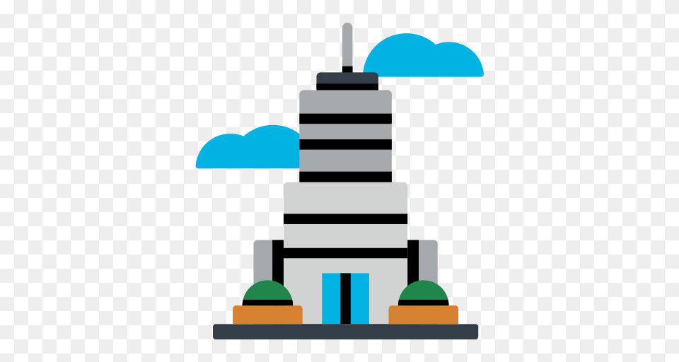 Skyscraper Simple Multicolor Icon With And Vector Format, City, Cake, Dessert, Food Free Png Download