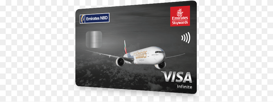 Skywards Infinite Credit Card Emirates Nbd Skywards Infinite, Aircraft, Airliner, Airplane, Transportation Free Png