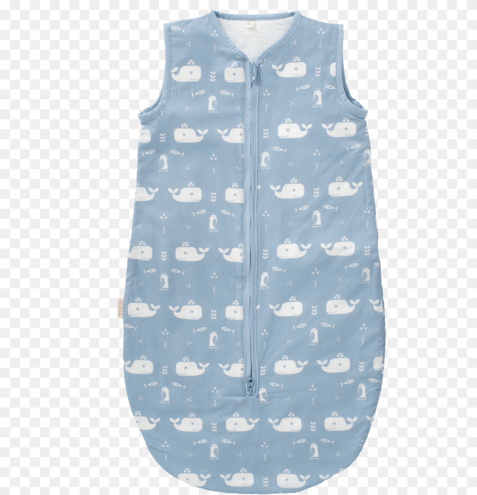 Slaapzak Gevoerd Whale Blue Fog, Clothing, Lifejacket, Vest Png