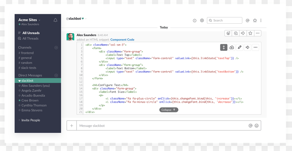 Slack Code Snippet, File, Webpage, Page, Text Png