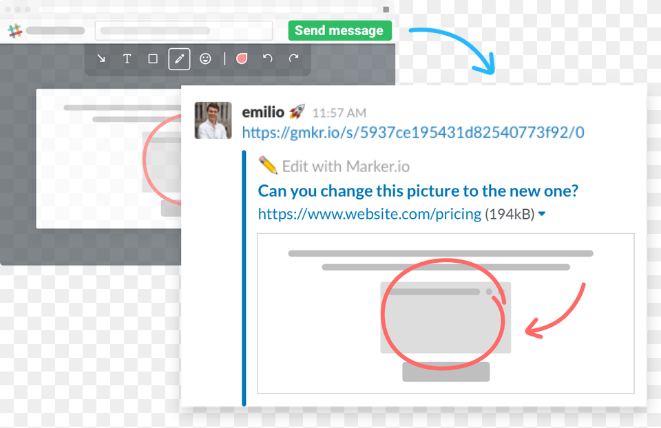 Slack Integration Marker Stride, File, Webpage, Person, Page Png Image