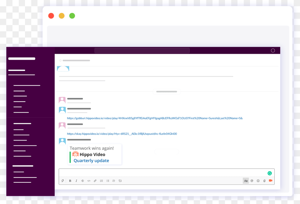 Slack Integration With Hippo Video Vertical, File, Page, Text, Webpage Png