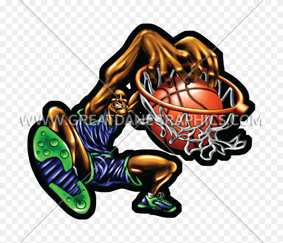 Slam Dunk Production Ready Artwork For T Shirt Printing, Adult, Female, Person, Woman Png Image