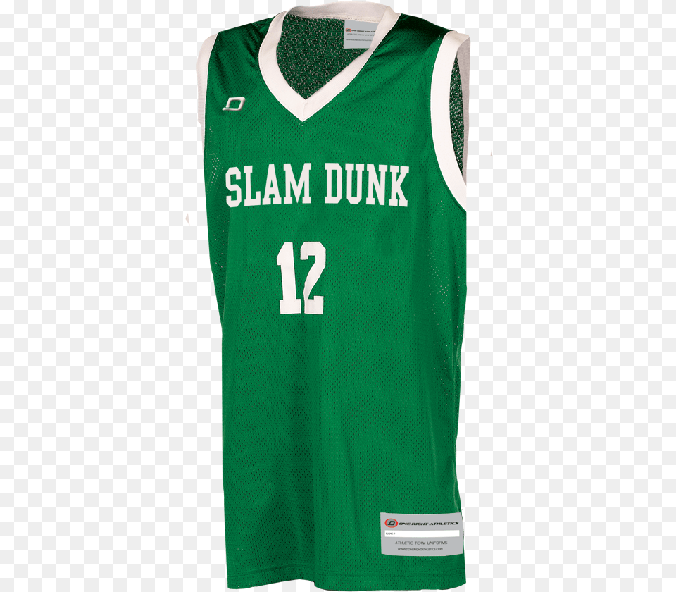 Slam Dunk Sports Jersey, Clothing, Shirt, Person, Bib Free Transparent Png