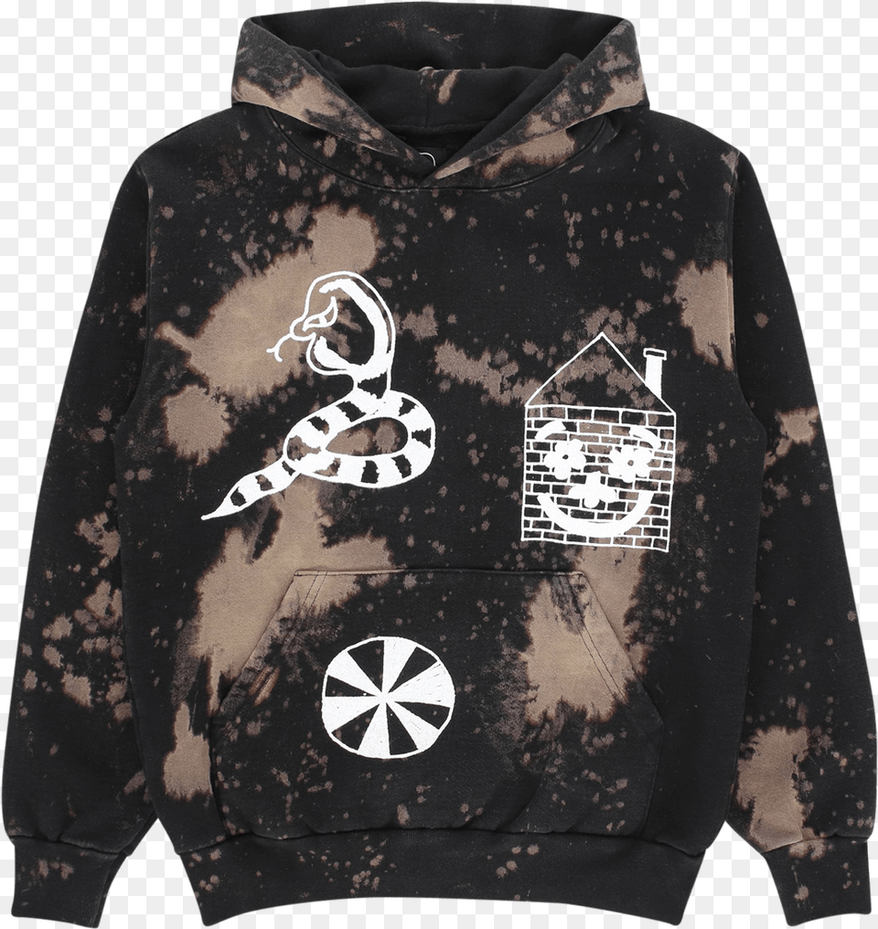 Slam Jam Acid Splatter Hooded Sweatshirt Hoodie, Clothing, Knitwear, Sweater, Hood Free Png Download