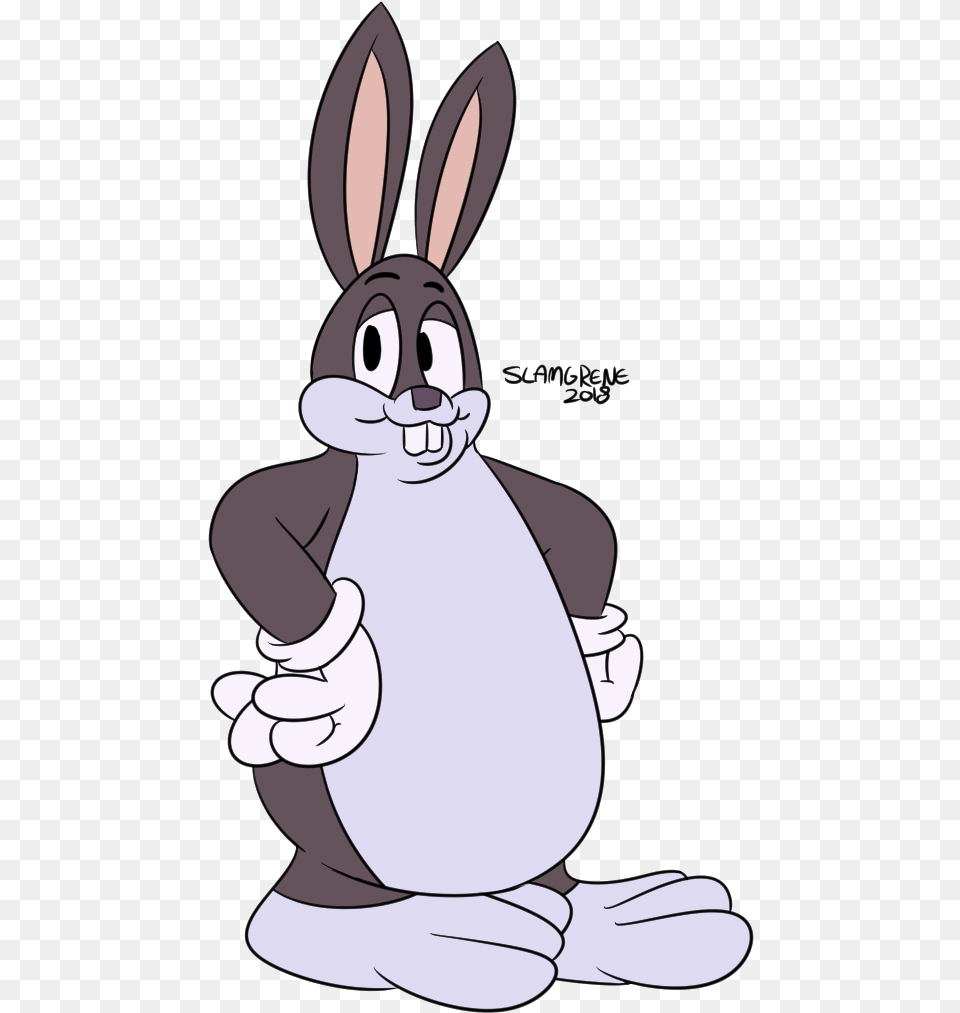 Slamgrene Domestic Rabbit Rabbit Mammal Rabits And Transparent Big Chungus, Cartoon, Animal Free Png