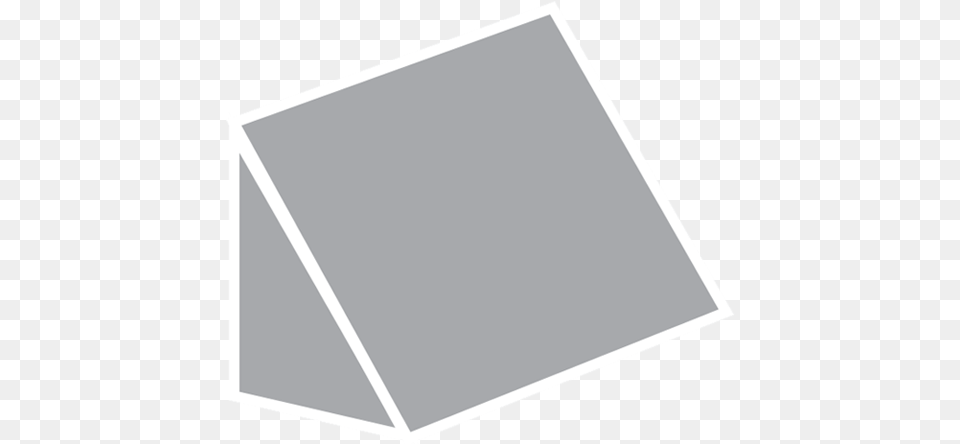 Slant Faced Awnings Triangle, White Board Free Png Download