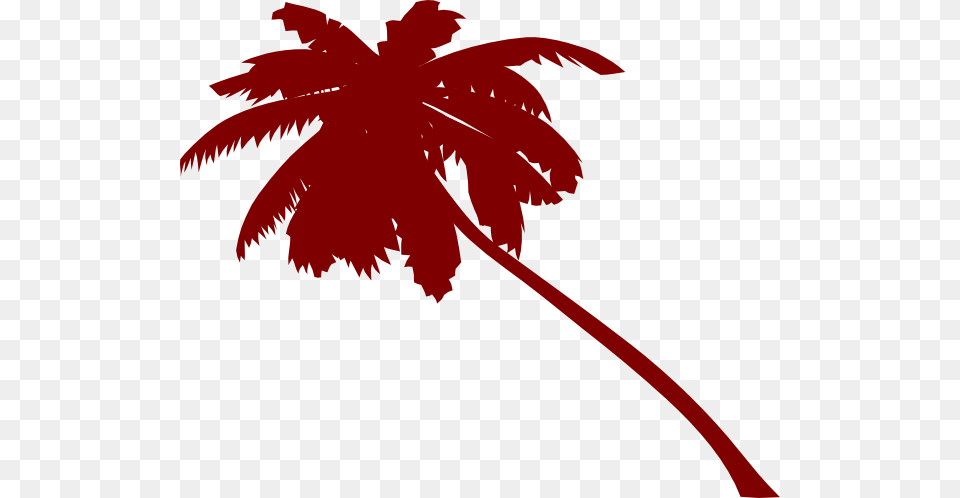 Slanted Vector Palm Tree Clip Art, Palm Tree, Plant, Silhouette Free Transparent Png