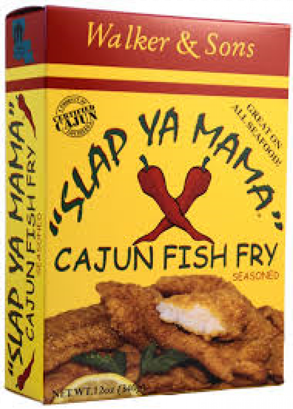 Slap Ya Mama Cajun Fish Fry 340gm Slap Ya Mama Cajun Fish Fry Seasoning, Fried Chicken, Food, Nuggets, Pet Free Png Download