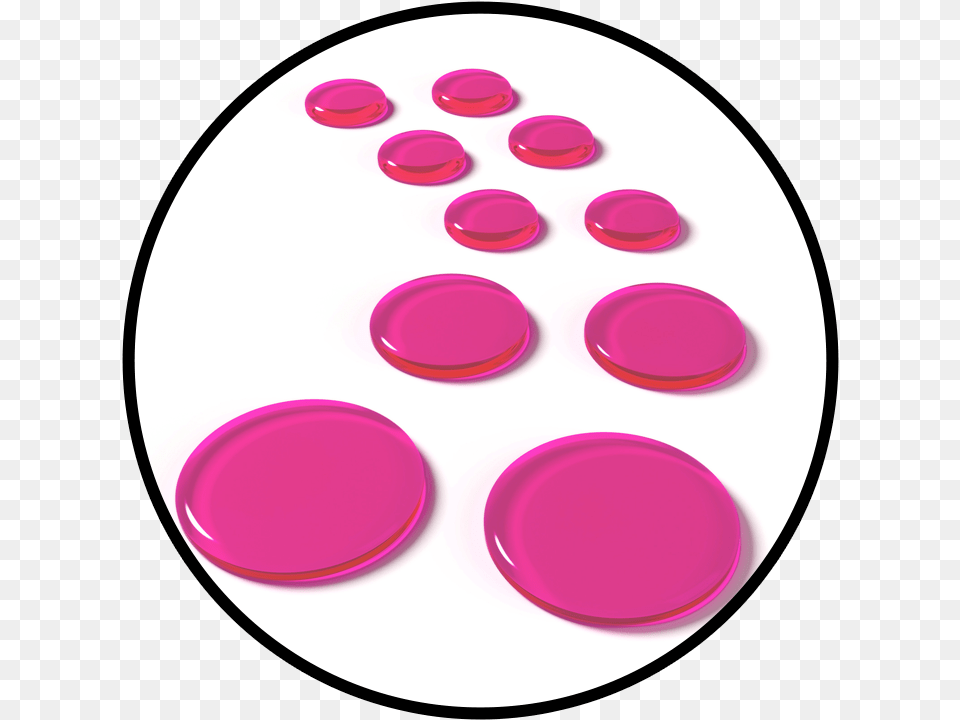 Slapklatz Pro Pink Gels Circle Gel, Plate Png