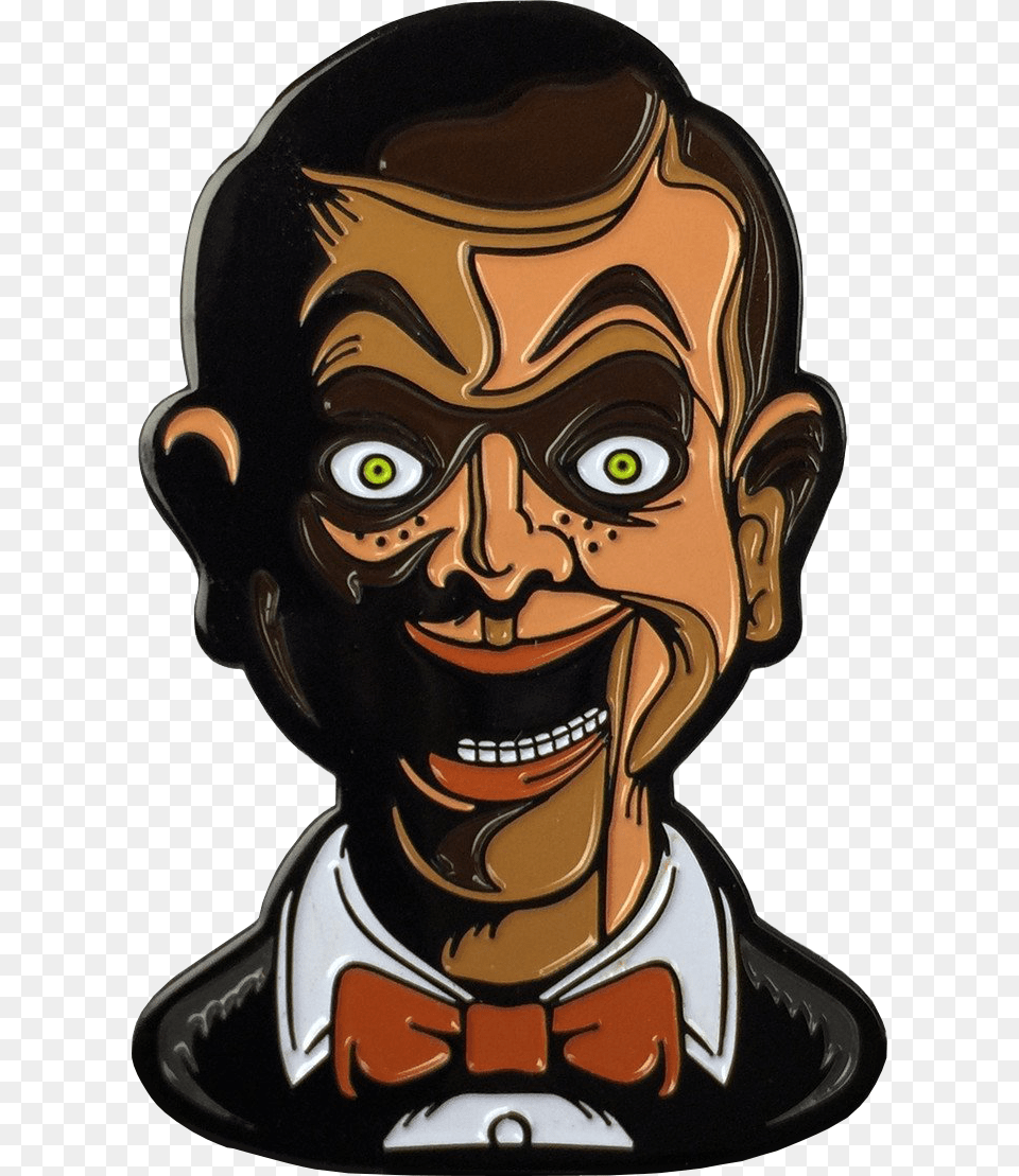 Slappy Living Dummy Pin, Symbol, Emblem, Portrait, Photography Free Png