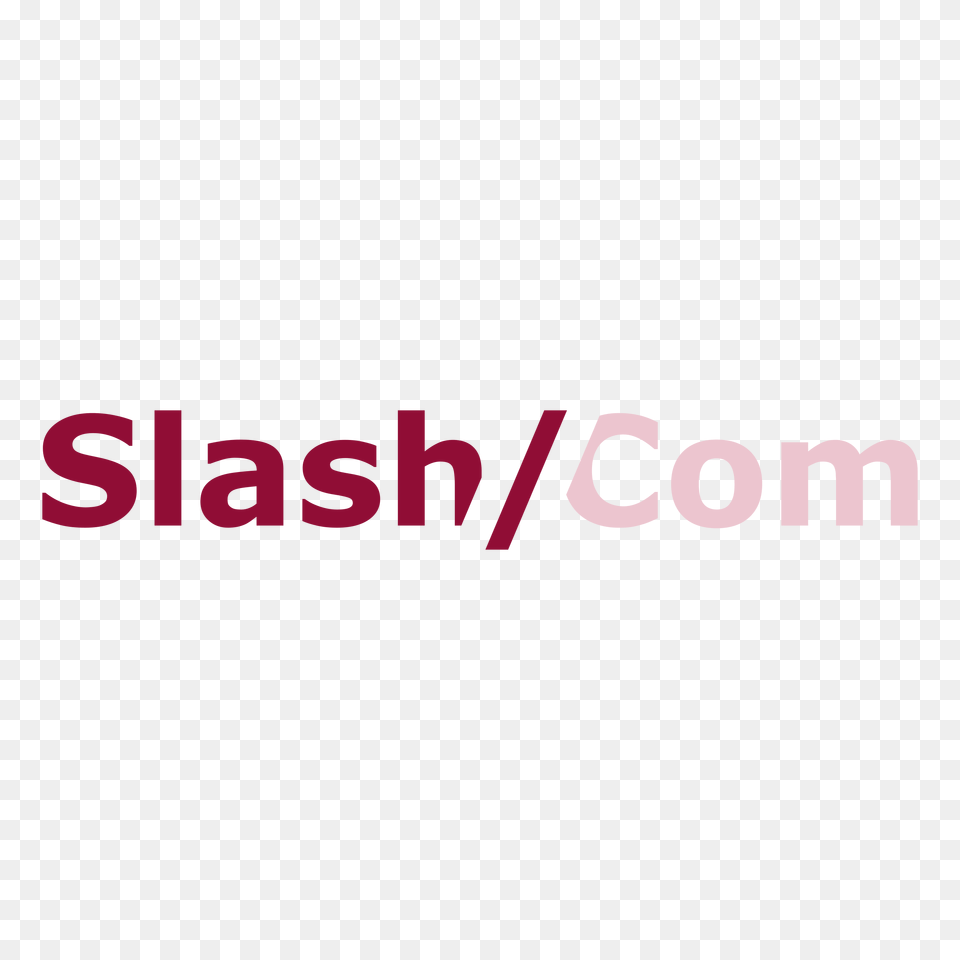 Slash Com Logo Transparent Vector, Text Png Image