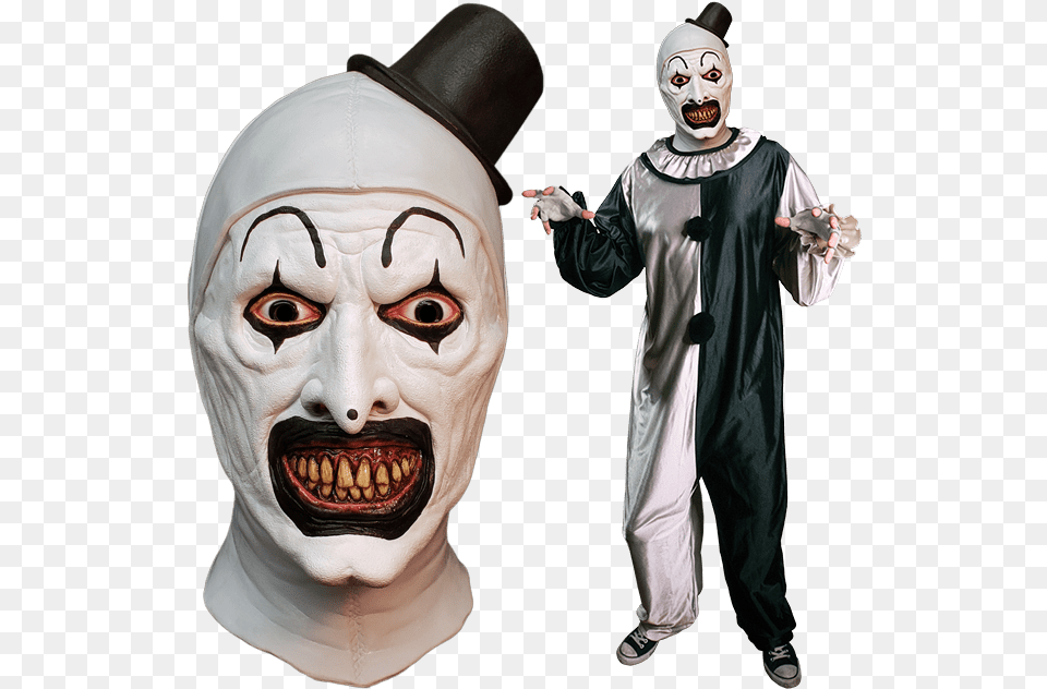 Slasher Art The Clown Is Now Officially A Art The Clown Costume, Adult, Male, Man, Person Free Png