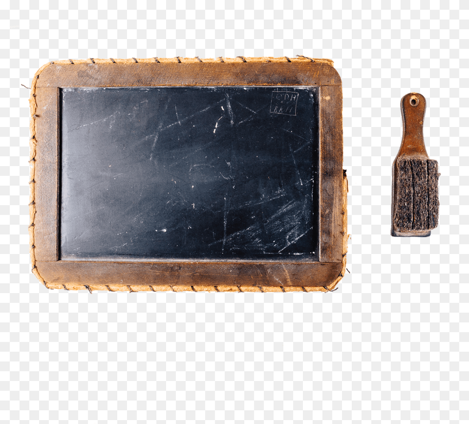 Slate Chalkboard With Felt Eraser Wood, Brush, Device, Tool, Blackboard Free Transparent Png