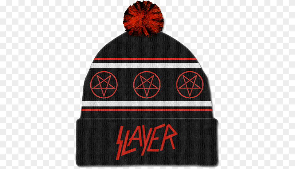 Slayer Bobble Hat Bobble Hat Slayer Beanie, Cap, Clothing, Accessories, Bag Free Transparent Png