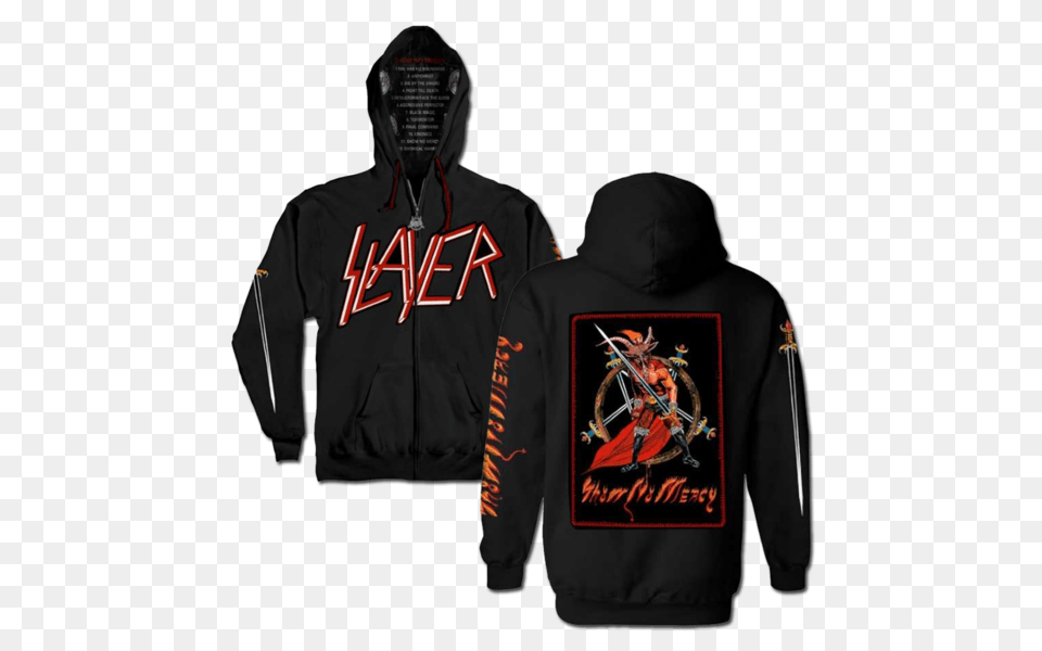 Slayer Hoodie Reign In Blood Cut And Sew Mens Slayer Store, Clothing, Hood, Knitwear, Sweater Free Png