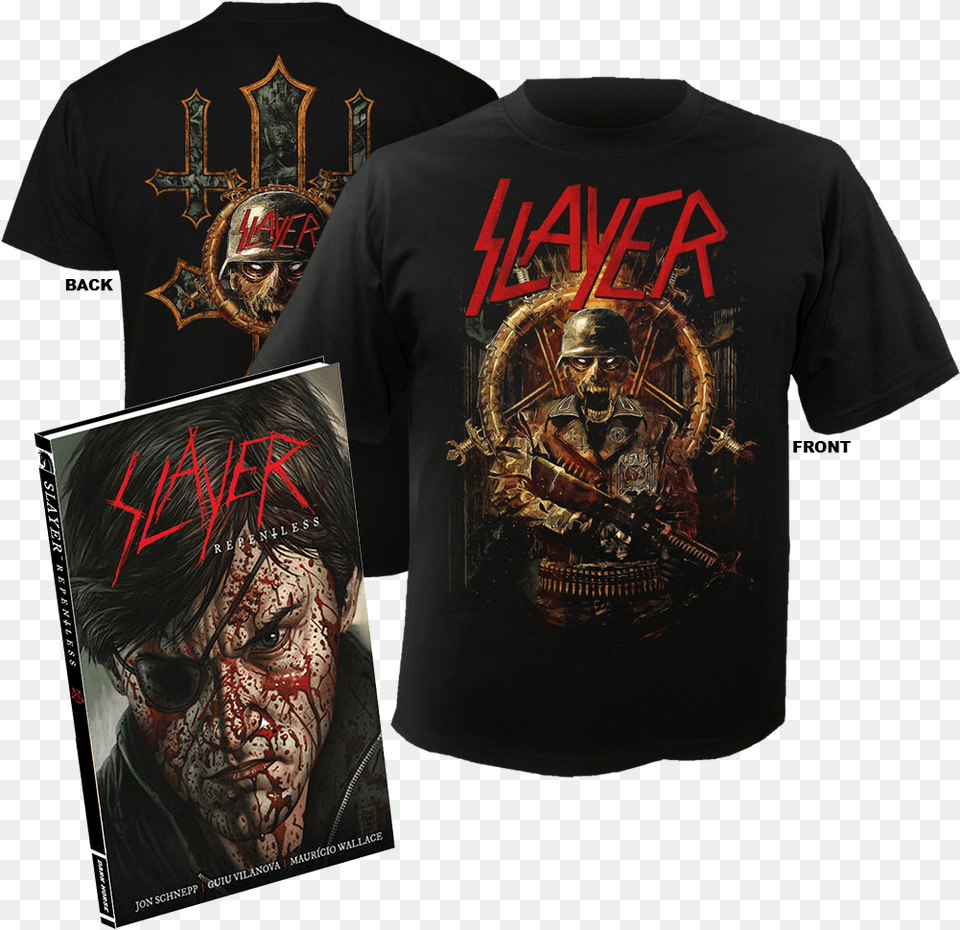 Slayer Skull Soldier Shirt, T-shirt, Clothing, Adult, Person Free Transparent Png