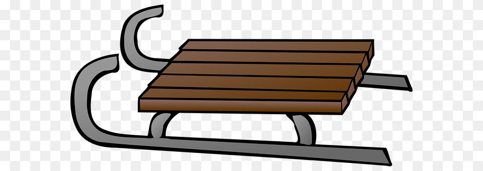 Sledge Bench, Furniture, Sled Free Transparent Png