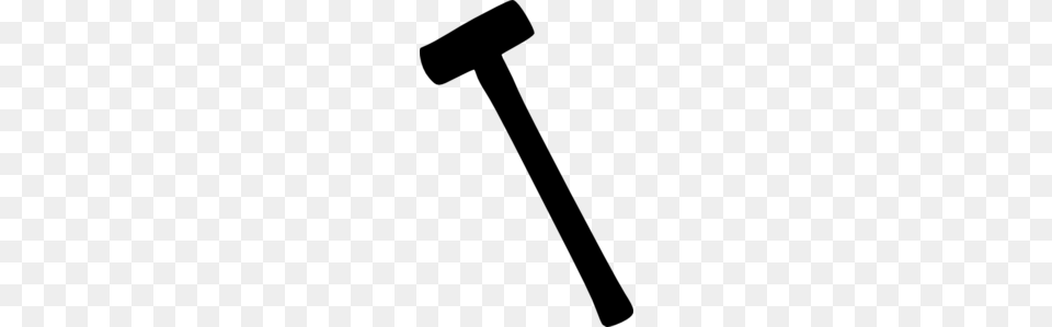 Sledge Hammer Black White Clipart, Gray Free Png