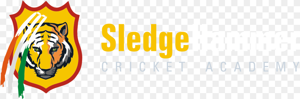 Sledge Hammer Cricket Academy Collegefangear Depauw 3 Ft X 5 Ft Flag, Logo, Animal, Mammal, Tiger Free Png Download