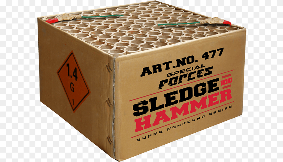 Sledge Hammer Sledge Hammer Vuurwerk Cake, Box, Cardboard, Carton, Package Png