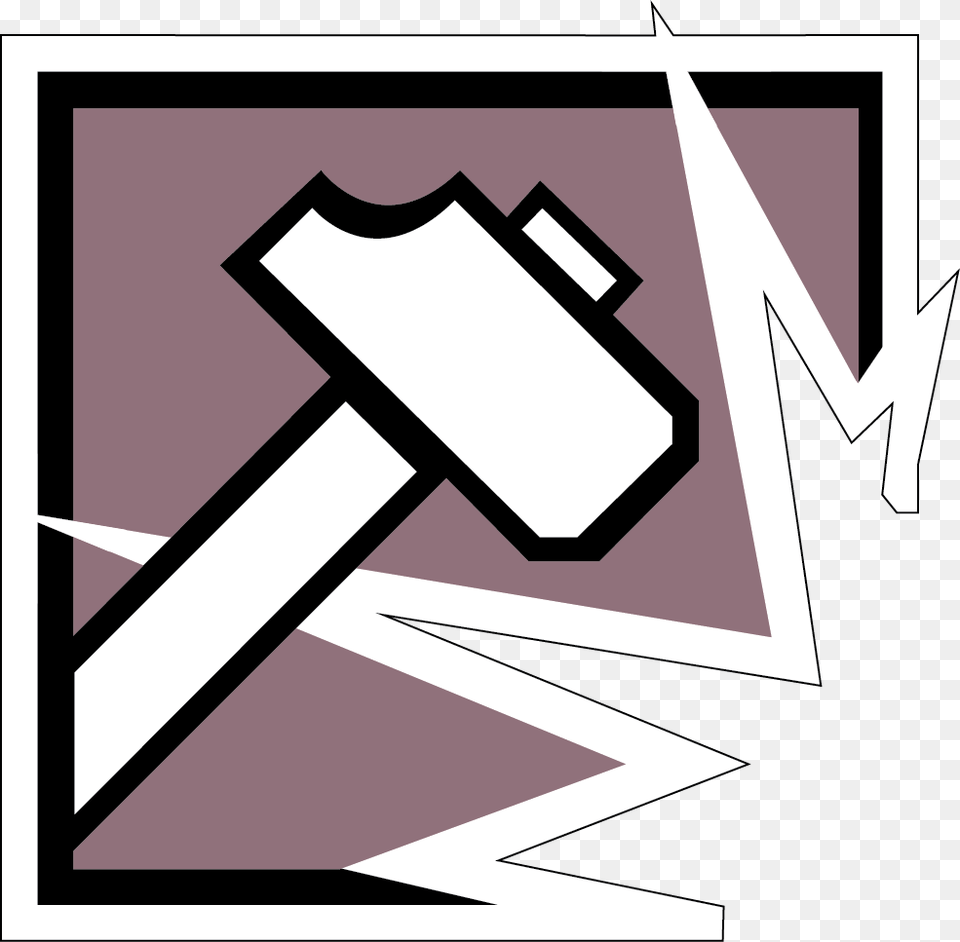 Sledge Icon Pic Rainbow Six Siege Sledge Logo, Stencil Free Transparent Png