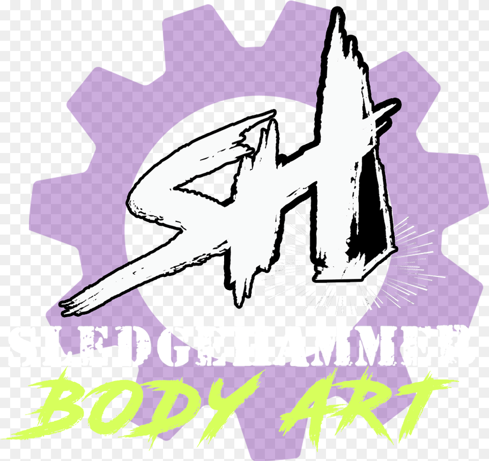 Sledgehammer Body Art And Paint In Florida Illustration, Purple, Adult, Female, Person Free Png