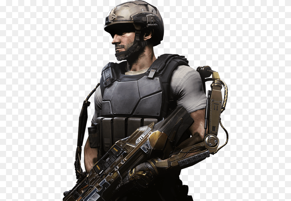 Sledgehammergames Com Activision Com Cod Call Of Duty Advanced Warfare Ps4 Gold, Helmet, Man, Male, Adult Free Transparent Png