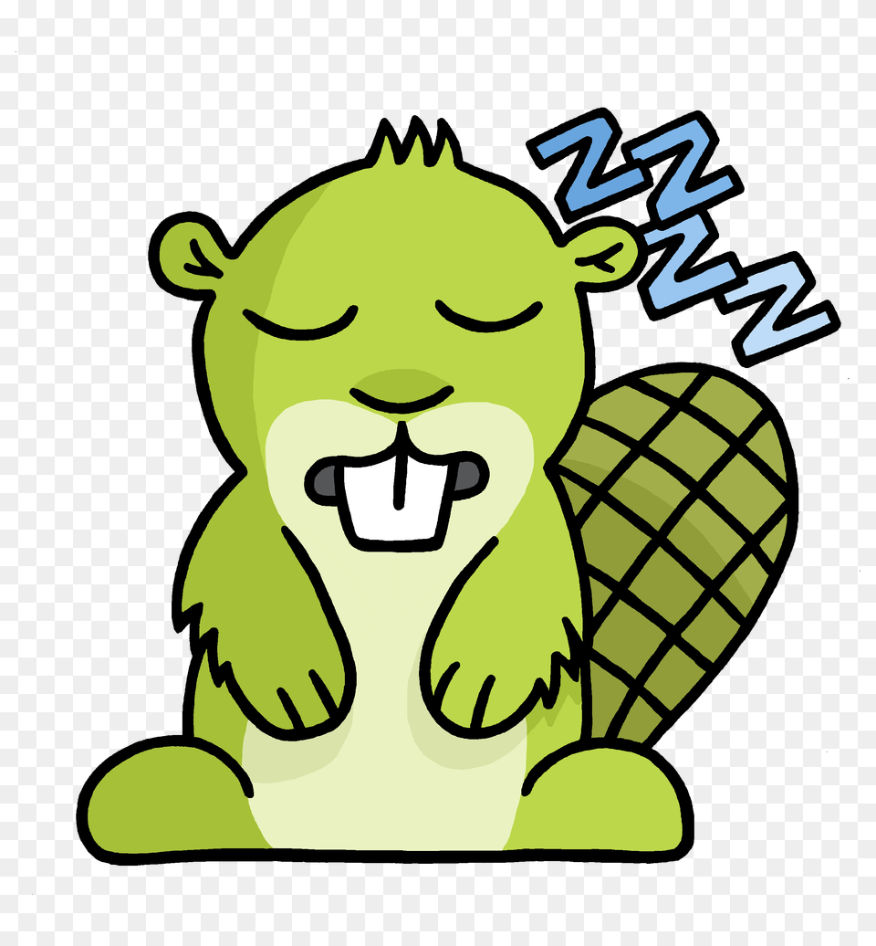 Sleep Adsy, Green, Animal, Bear, Mammal Free Png Download