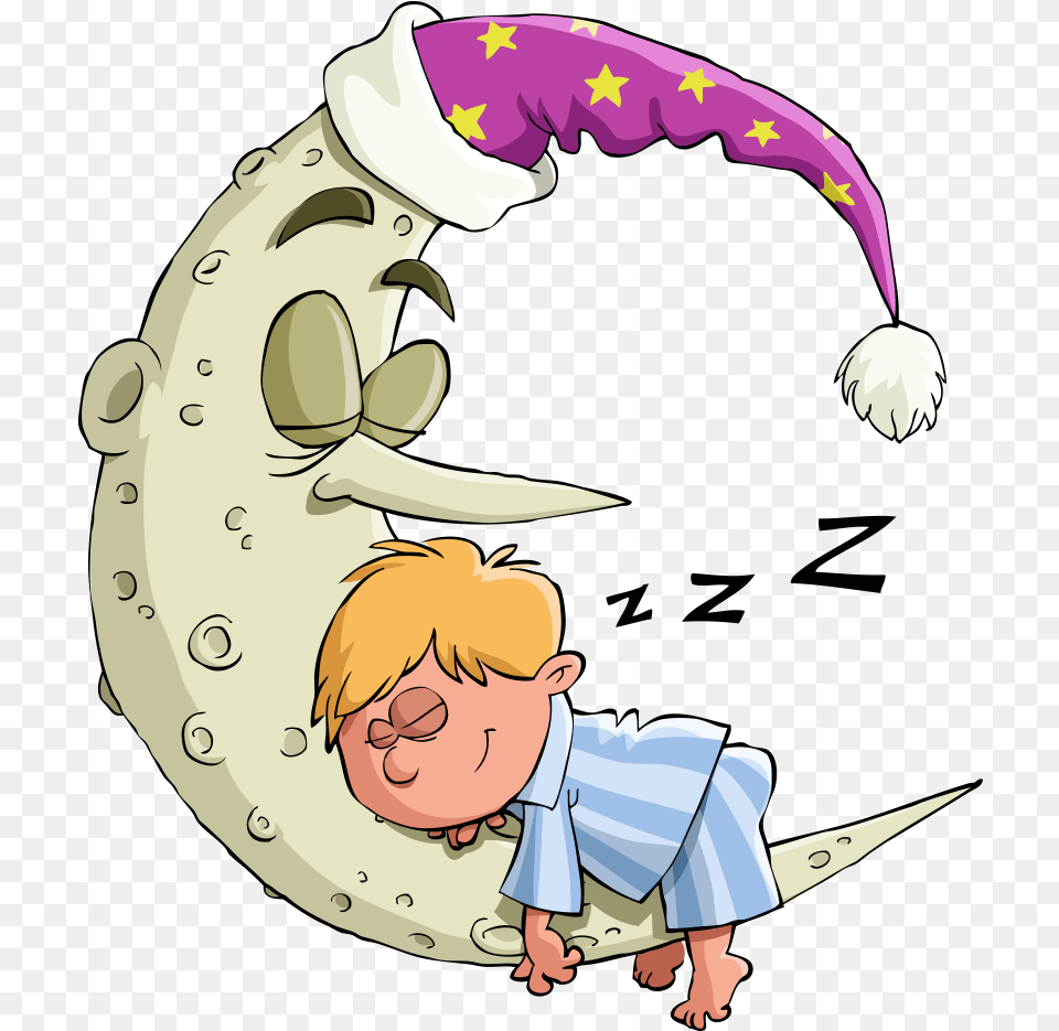 Sleep Cartoon Moon Illustration Nighty Nite, Face, Head, Person, Electronics Free Png Download