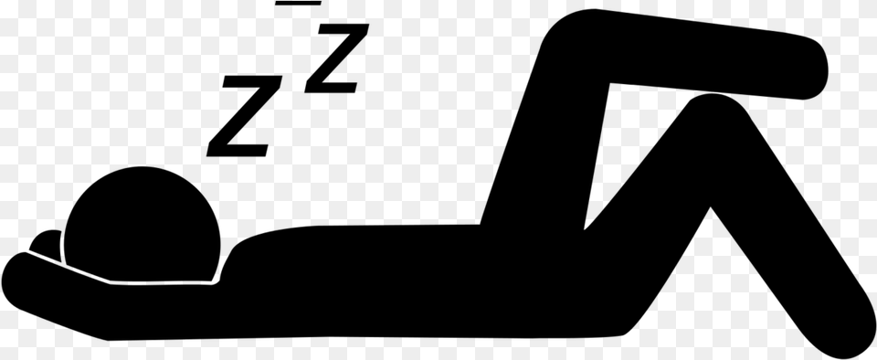Sleep Icon 0 Man Sleeping Icon, Gray Free Png