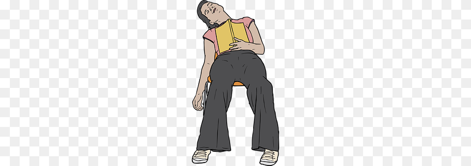 Sleeping Pants, Clothing, Reading, Person Png Image